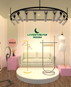 Thiết kế phòng livestream bán quần áo