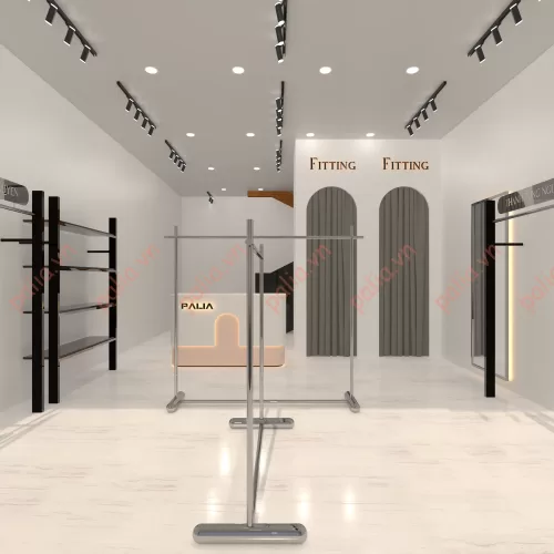 giá treo quần áo shop