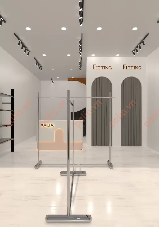 Giá treo quần áo shop S1
