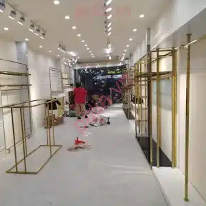 Giá treo quần áo mạ vàng pvd