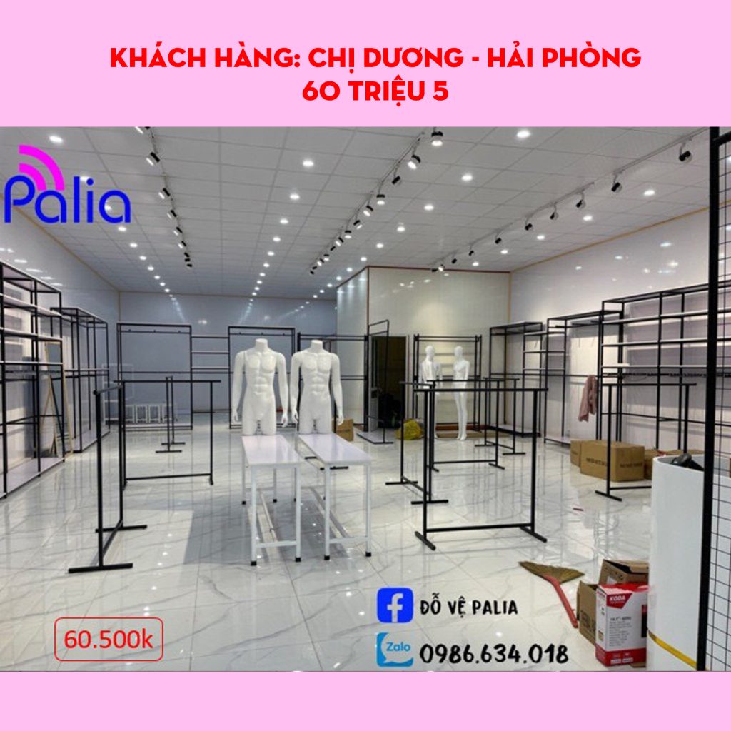 Thiết kế shop thời trang nam phong cách mạnh mẽ thể thao