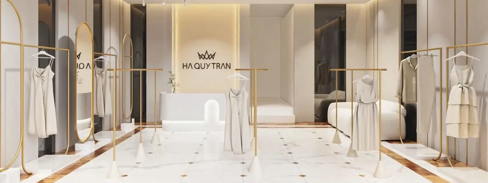 thiết kế shop thời trang nữ nhỏ đẹp