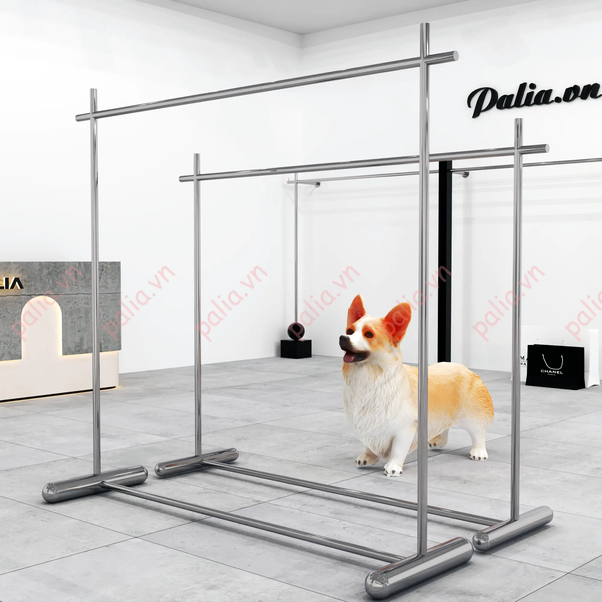 Giá treo quần áo shop S1