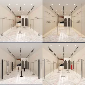 giá treo quần áo inox cho shop