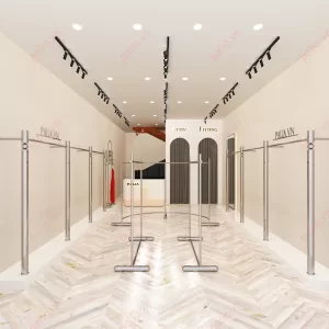 giá treo quần áo inox cho shop