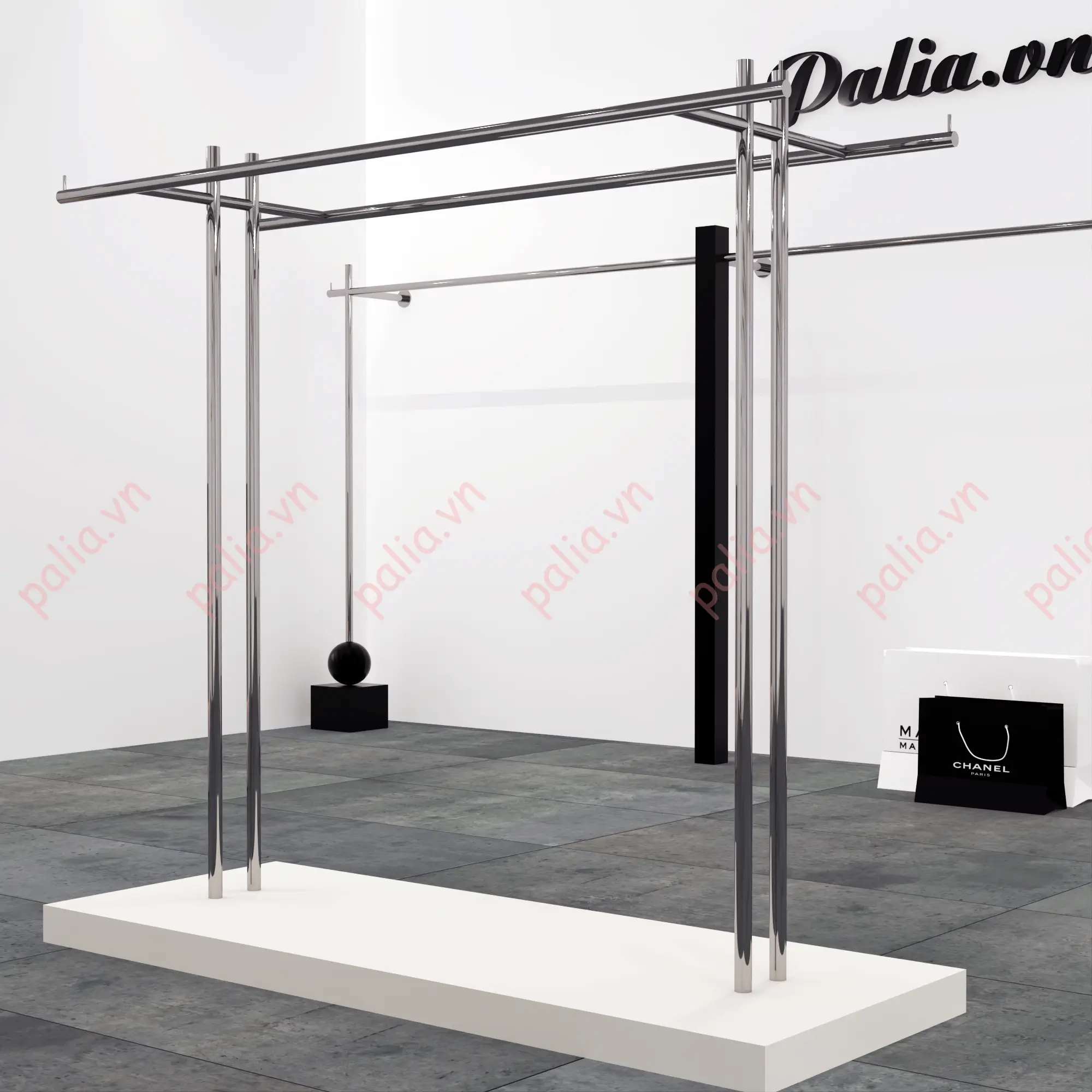 Mẫu giá treo quần áo shop đẹp