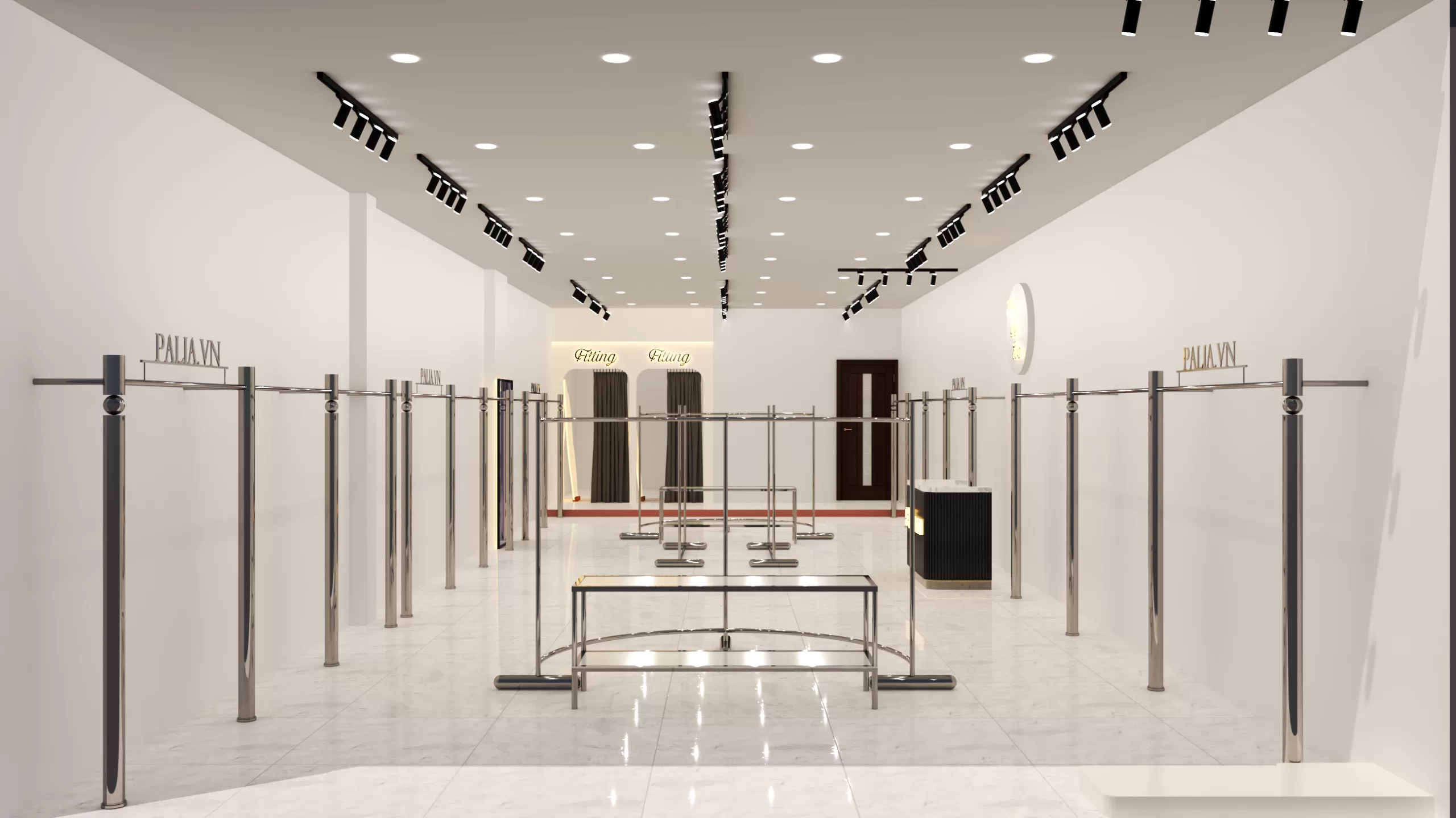 Giá treo quần áo shop S8